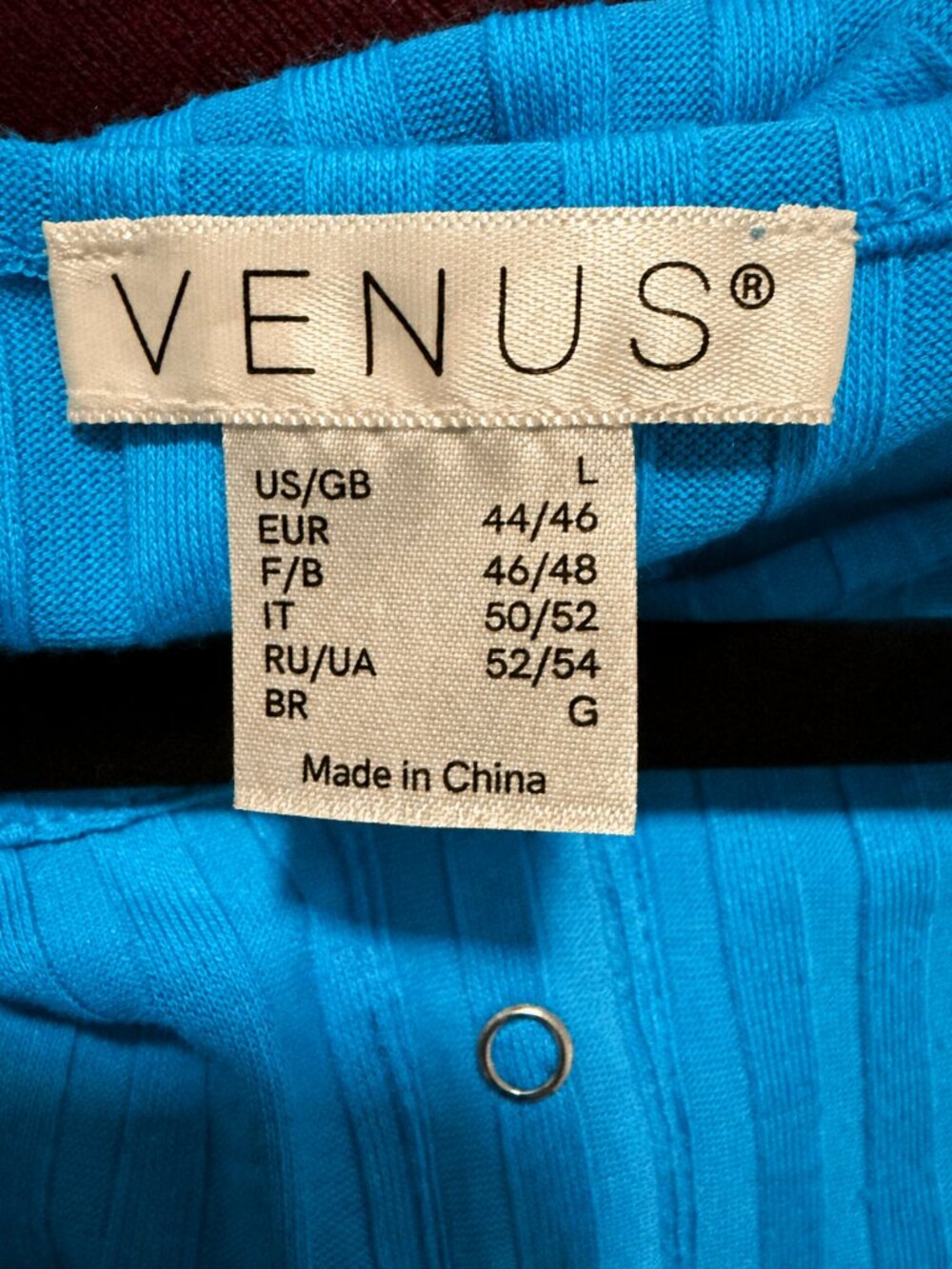 VENUS Ribbed Henley Dress Large - Picture 5 of 5